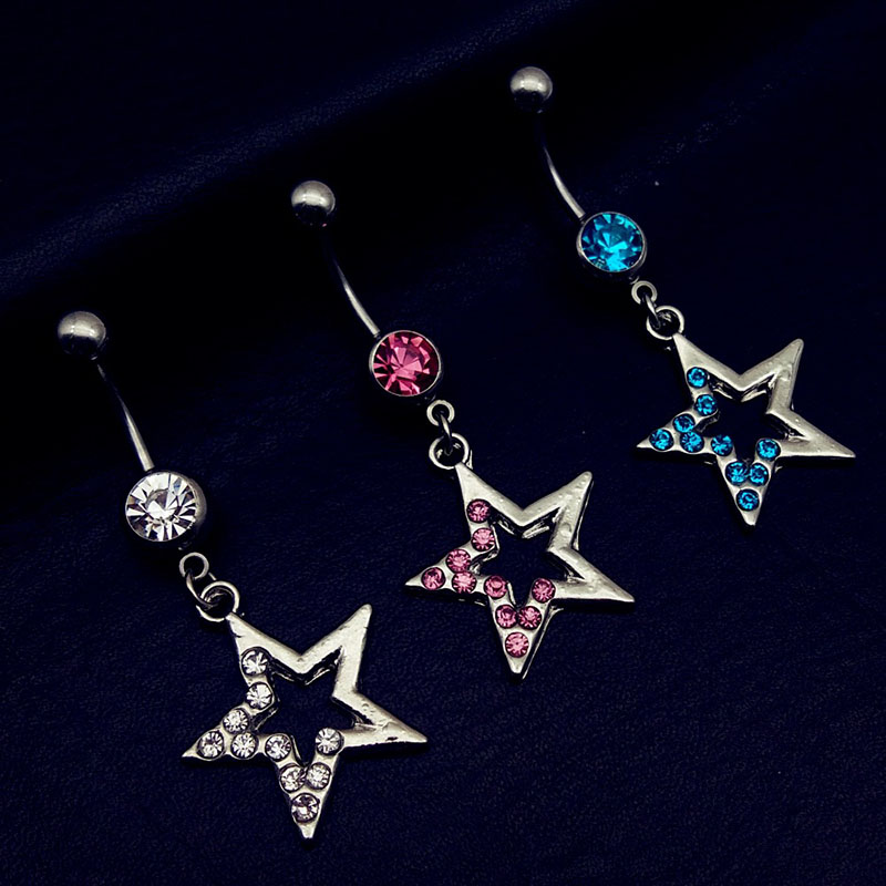 Star Pop Navel Studs Navel Rings Navel Clasps Distributor