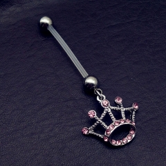 Soft Rod Maternity Crown Belly Button Ring Distributor