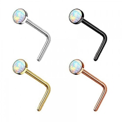 Opal Opal L-shaped 7 Nose Clip Nose Stud Nose Ring Distributor