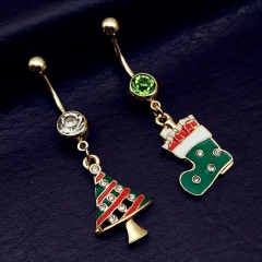 Christmas Tree Boot Belly Button Ring Distributor