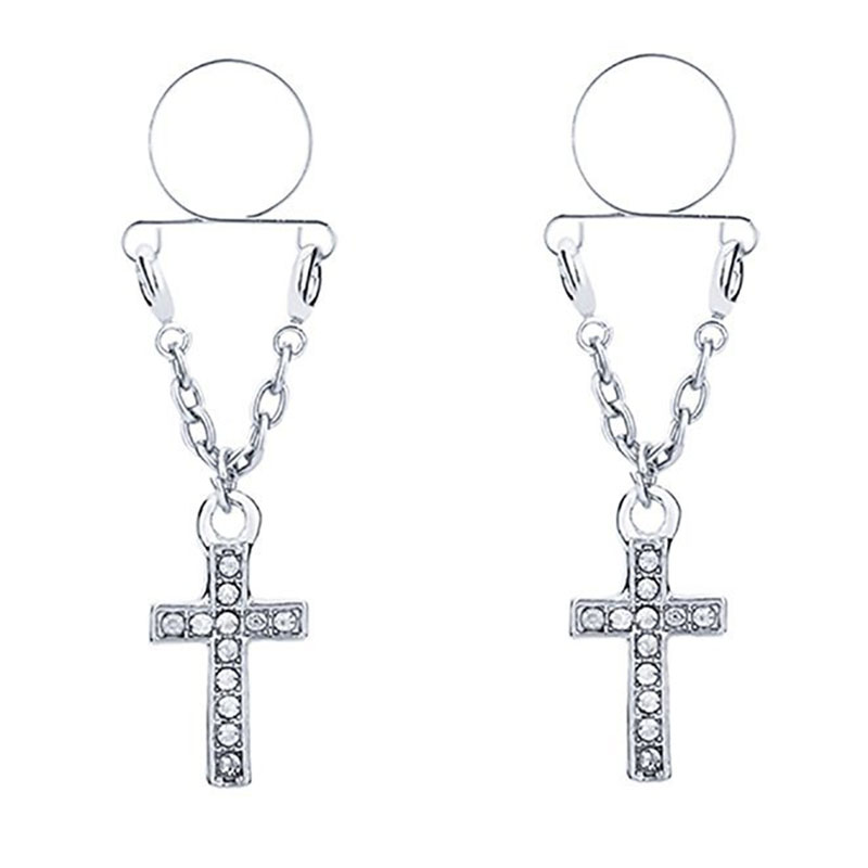 Crucifix Fake Nipple Ring Distributor