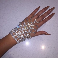 Wholesale Fringe Rhinestone Bracelet Creative Versatile Shiny Finger Bracelet