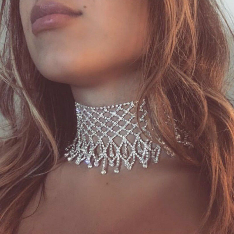 Rhinestone Tassel Sexy Necklace Matching Necklace Manufacturer