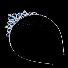 Princess Crown Hair Accessories Headdress Children's Holiday Rhinestone Crown Hair Band Manufacturer