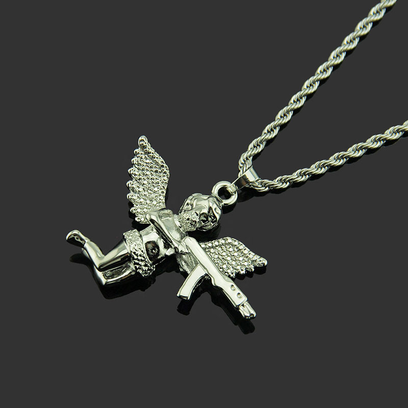 Pendant Hip Hop Men's Avenging Angel Necklace Supplier