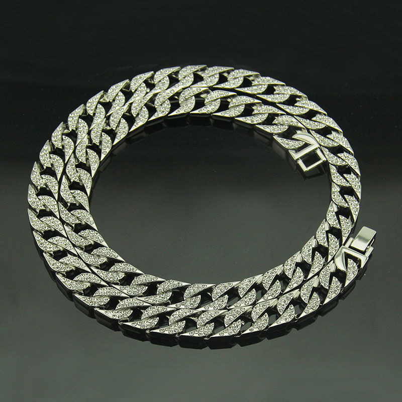 Wholesale Men's Hip Hop Chain Necklace With Full Diamonds