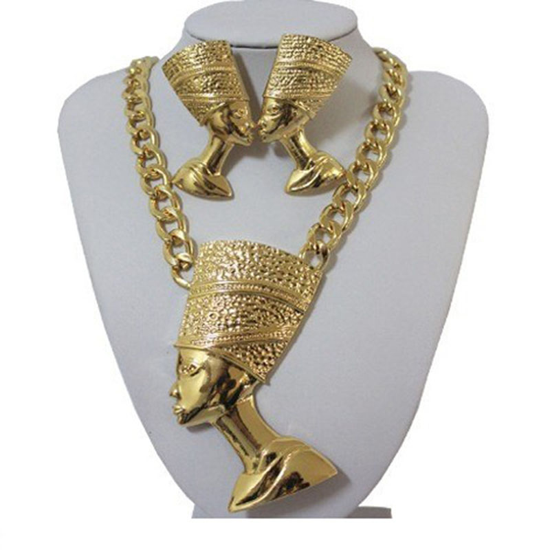 Wholesale Egyptian Pharaoh Alloy Necklace Set