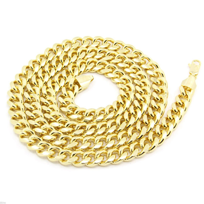 Wholesale Eco-friendly Gold Plated Necklace 12mm Wide By 80cm Long