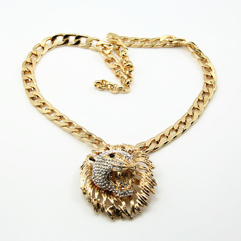 Wholesale Hip Hop Necklace Pendant With Diamonds Alloy