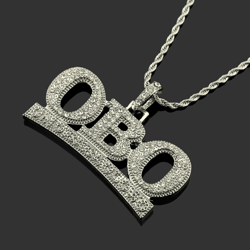 Diamond Encrusted Personalised Alphabet Pendant Necklace Distributor