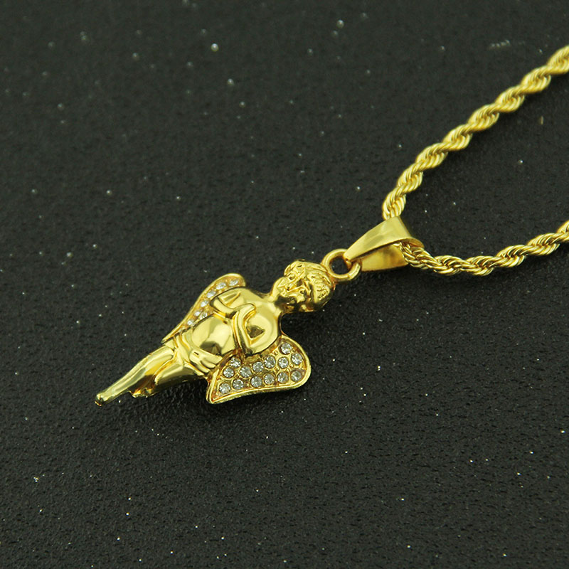Cherub With Diamond Pendant Necklace Distributor