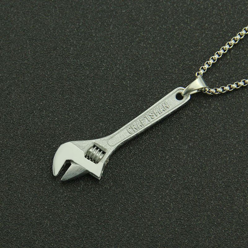 Hip Hop Men's Movable Spanner Pendant Necklace Distributor