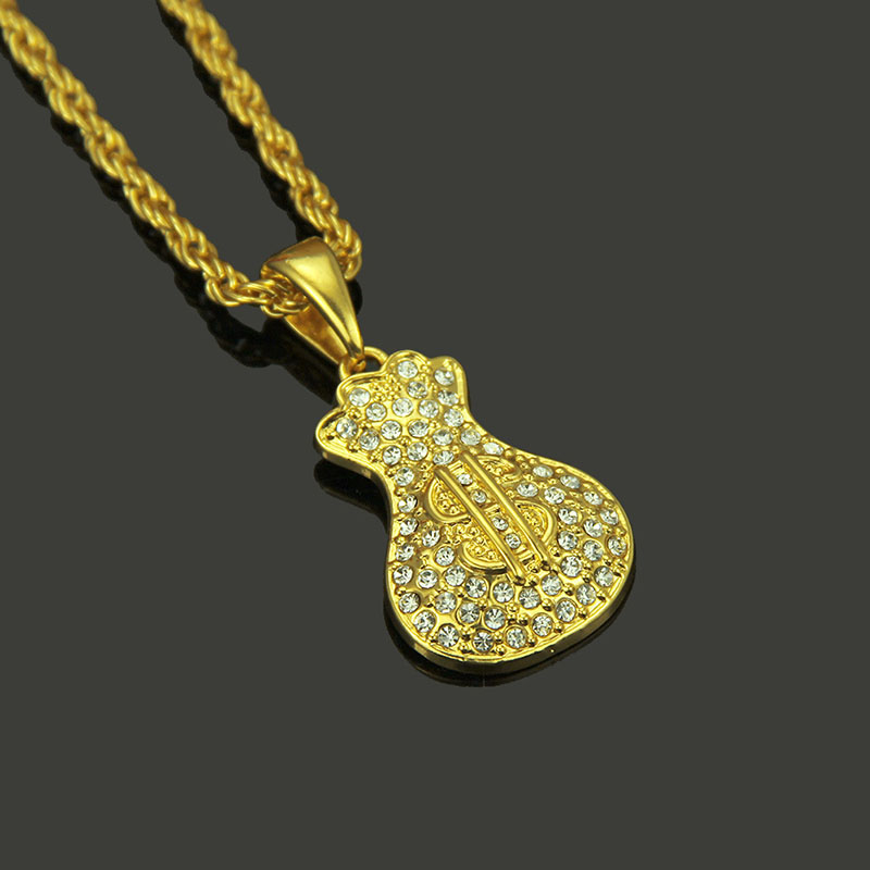 Jumper Twist Alloy With Diamonds Dollar Hip Hop Necklace Pendant Supplier