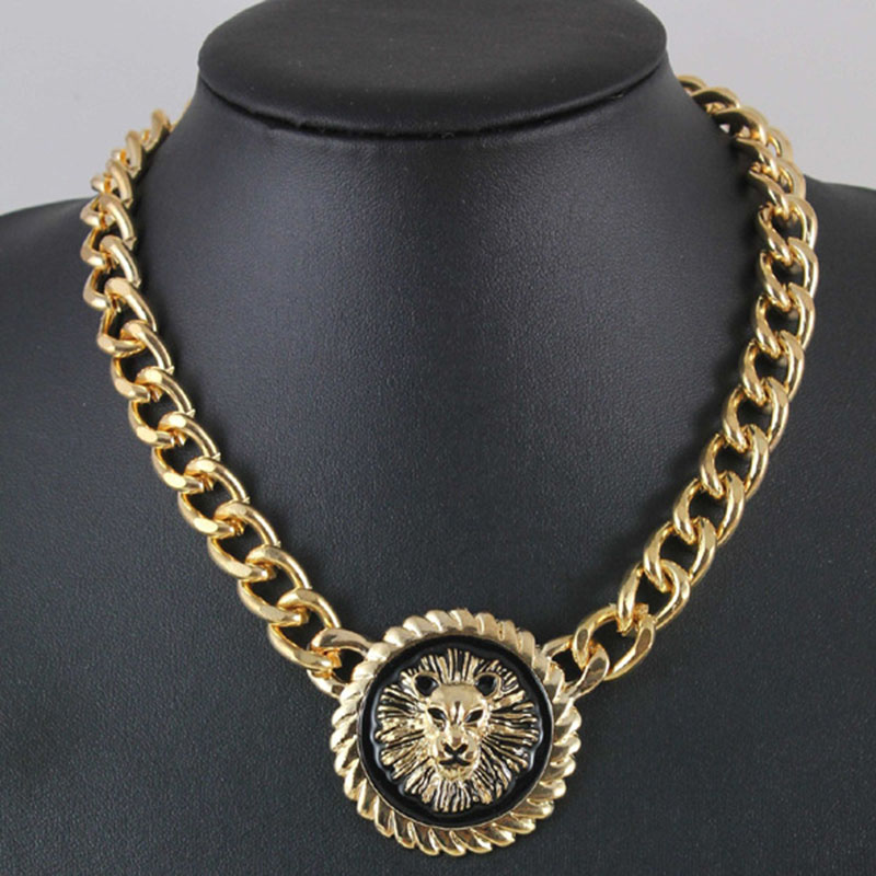 Fashion Necklace Alloy Painted Oil Takada Tiger Head Pendant Supplier