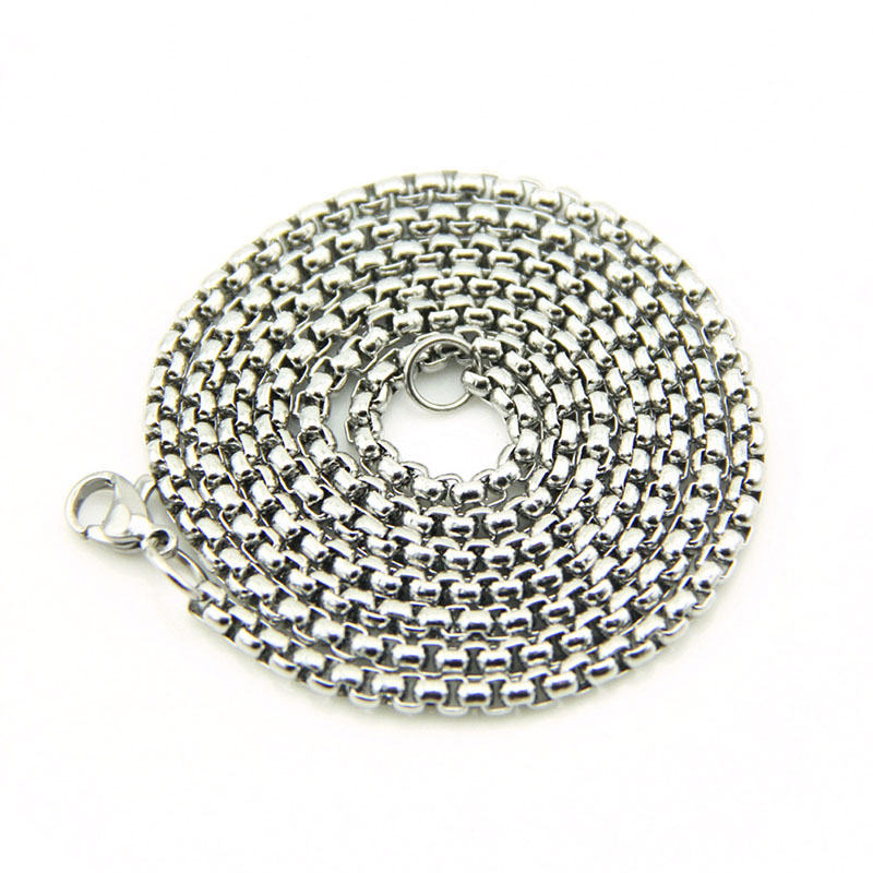 Wholesale Fashion Alloy Square Pearl Necklace Collarbone Pendant Chain