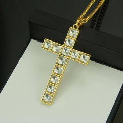 Wholesale Hip Hop Cross Necklace With Diamonds