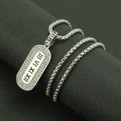 Wholesale Jewelry Roman Numeral Necklace Punk Jumper Chain