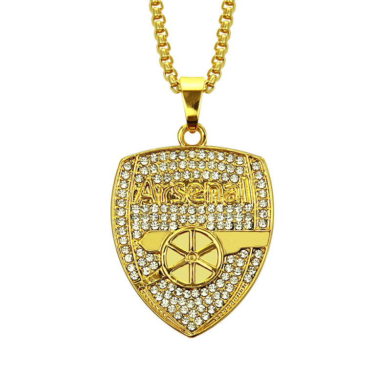 Hip Hop Letter Necklace With Full Diamond Pendant Military Tag Supplier