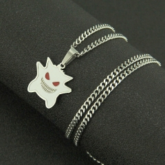 Wholesale Jewelry Hip-hop Quirky Elf Stainless Steel Pendant Necklace