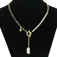 Fashion Metal Short Necklace Temperament Y-shaped Collarbone Chain Supplier