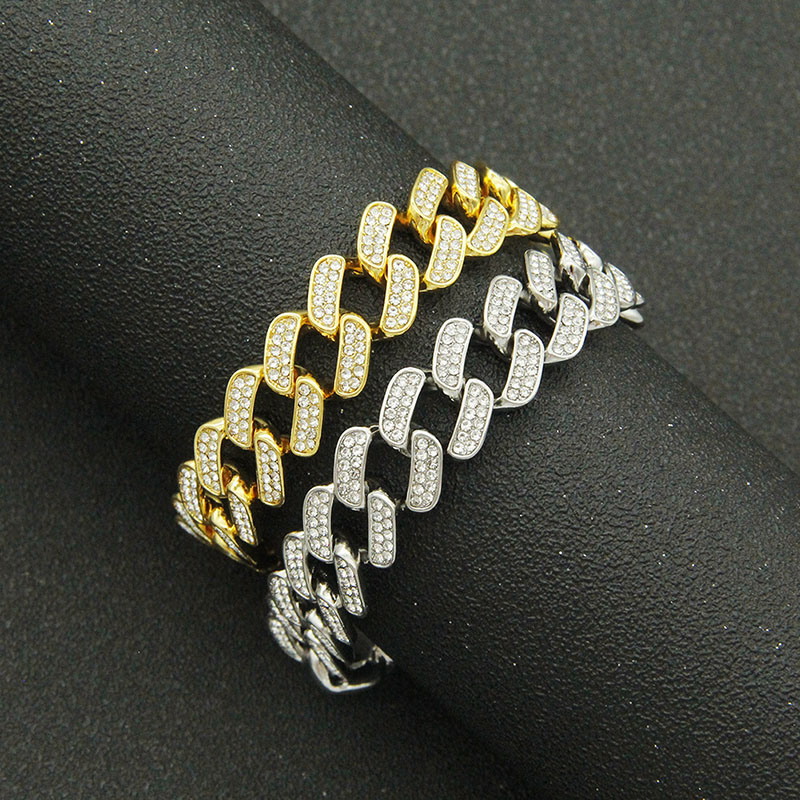 Wide Cuban Chain Bracelet Punk Supplier