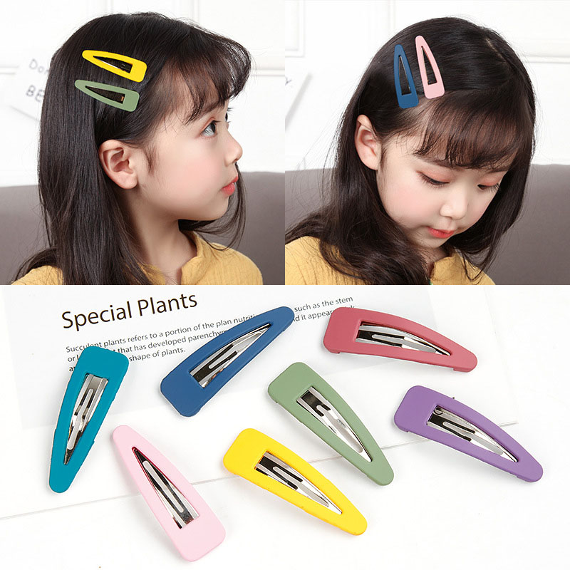 Candy-colored Girl Bb Clip Retro Solid Color Bangs Clip Simple And Versatile Distributor