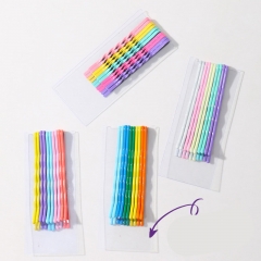 Colorful A Word Clip Candy Clip Girls Hair Card Bangs Headdress Small Hair Clip Distributor