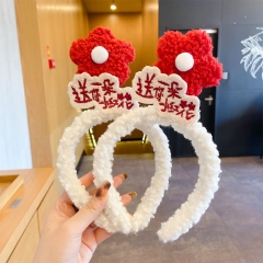 Small Red Flowers Wash Face Hair Band Cute Headband Headdress Hair Band Simple Distributor