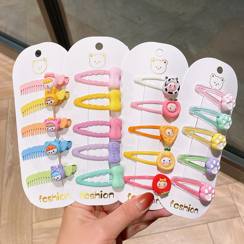 Color Comb Cartoon Hair Clip Children's Baby Cute Fruit Bb Clip Distributor