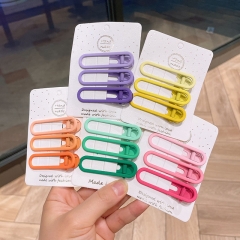Gradient Alloy Duckbill Clip Teenage Girl Netflix Cute A Word Clip Hair Card Distributor