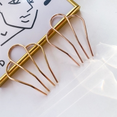 M-shaped Metal Hairpin French Braid Hair Plug Comb Simple Distributor