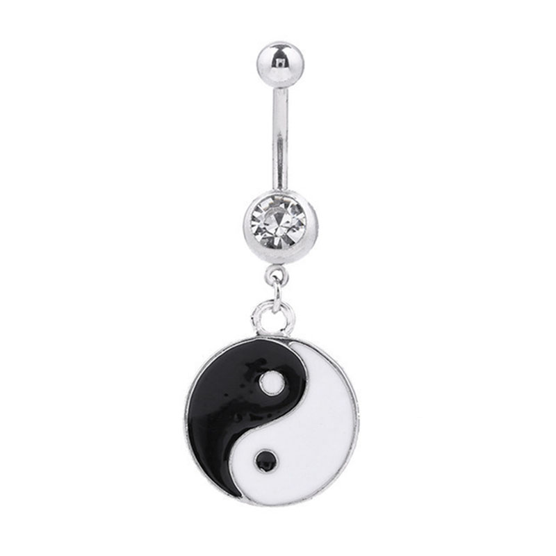 Explosive Taiji Belly Button Ring Yin And Yang Umbilical Ornaments Umbilical Nails Body Piercing Jewelry Supplier