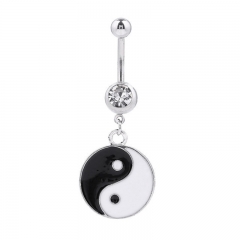 Explosive Taiji Belly Button Ring Yin And Yang Umbilical Ornaments Umbilical Nails Body Piercing Jewelry Supplier