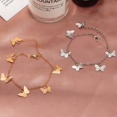 Single Layer Butterfly Bracelet Sweet Butterfly Pendant Fashion Versatile Hand Ornaments Supplier