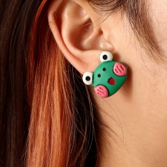 Creative Childlike Resin Earrings Cute Frog Earrings Distributor