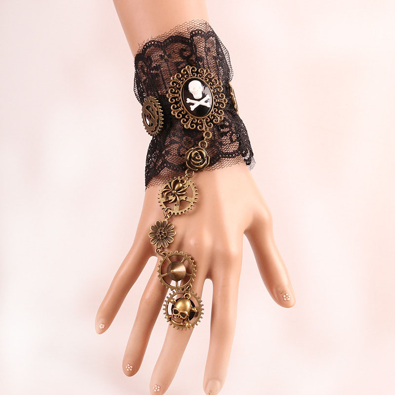 Wholesale Jewelry Gear Bracelet Pirate Steamer Vintage Bracelet Lace