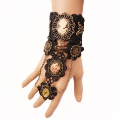 Wholesale Jewelry Vintage Lace Bracelet Steamer Gear With Ring