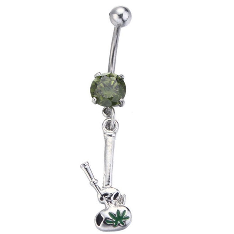 Guitar Gourd Leaves Belly Button Ring Navel Ring Belly Button Piercing Manufacturer