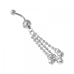 Piercing Jewelry  Heart-shaped Tassel Belly Button Ring Manufacturer