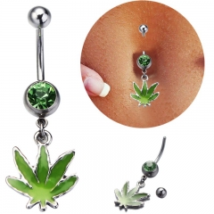 Maple Leaf Belly Button Ring Navel Ring Belly Button Piercing Manufacturer