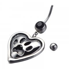 Heart-shaped Dog Paw Print Bear Paw Belly Button Ring Navel Ring Belly Button Piercing Body Jewelry Manufacturer