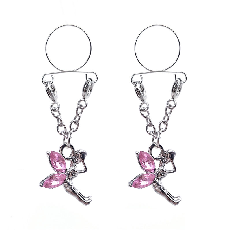 Pink Angel Fairy Fake Nipple Ring Adjustable Nipple Piercing Manufacturer