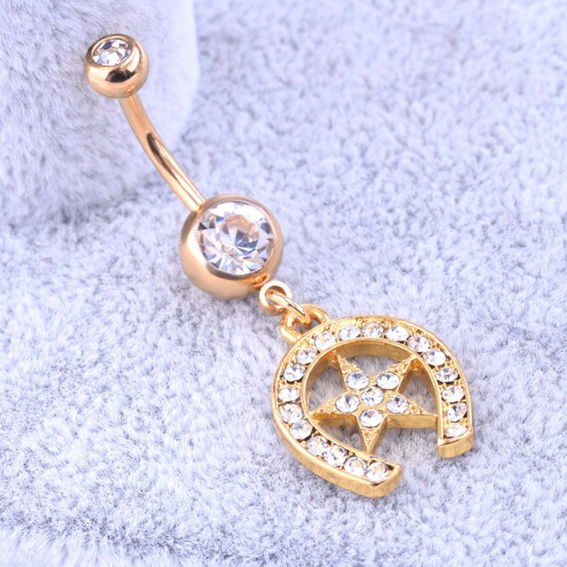 Golden Five-pointed Star Belly Button Ring Navel Ring Belly Button Piercing Manufacturer