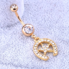 Golden Five-pointed Star Belly Button Ring Navel Ring Belly Button Piercing Manufacturer