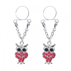 Red Owl Cute Fake Nipple Ring Adjustable Nipple Piercing Manufacturer