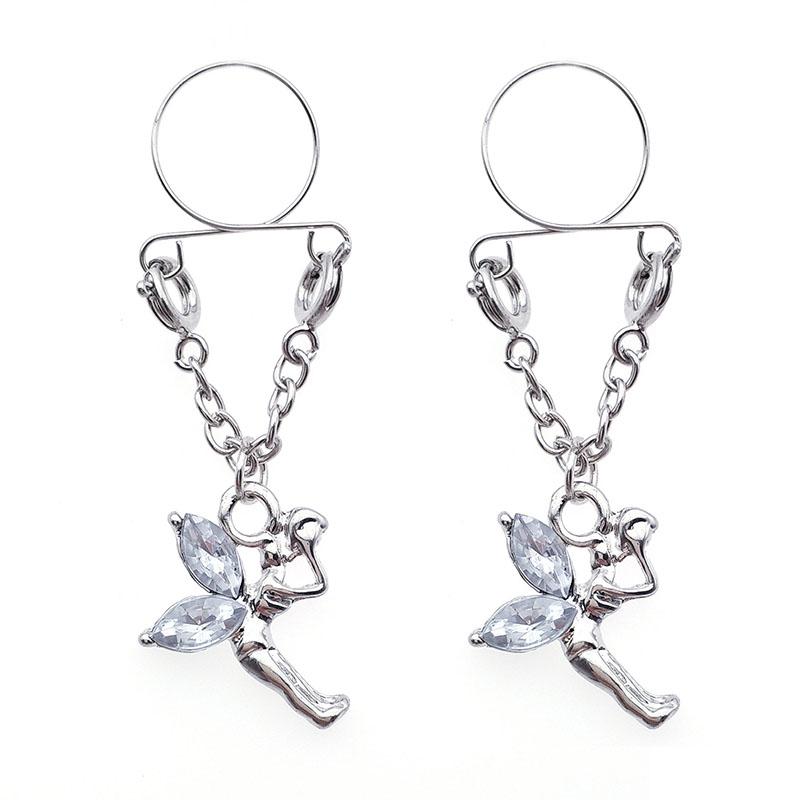 Angel White Fairy Fake Nipple Ring Adjustable Nipple Piercing Manufacturer