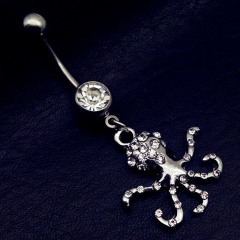 Body Piercing Jewelry Octopus Navel Ring Octopus Umbilical Clasp Umbilical Spike Manufacturer