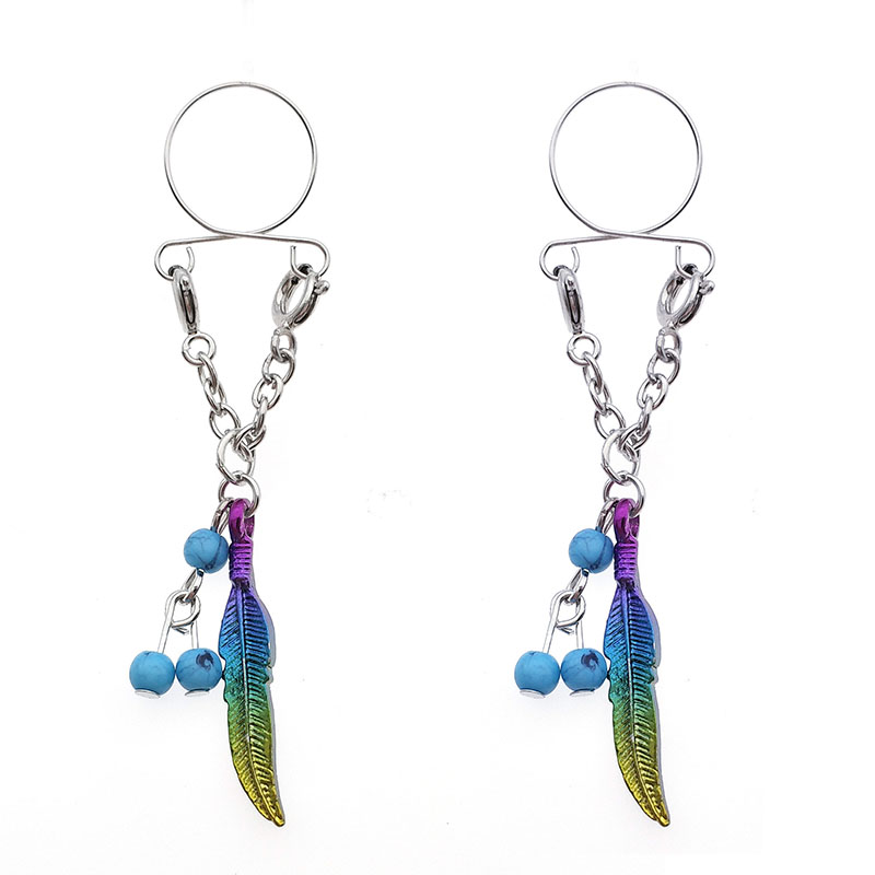 Dream Catcher Beads Fake Nipple Ring Adjustable Nipple Piercing Body Piercing Manufacturer