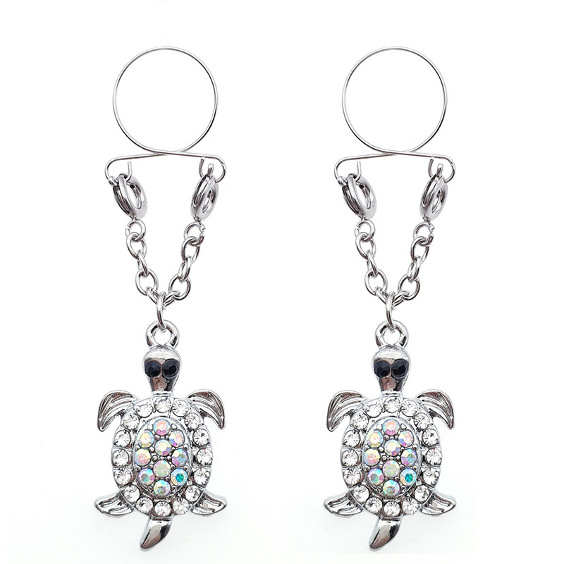 Turtle Color Fake Nipple Ring Adjustable Nipple Piercing Body Piercing Supplier