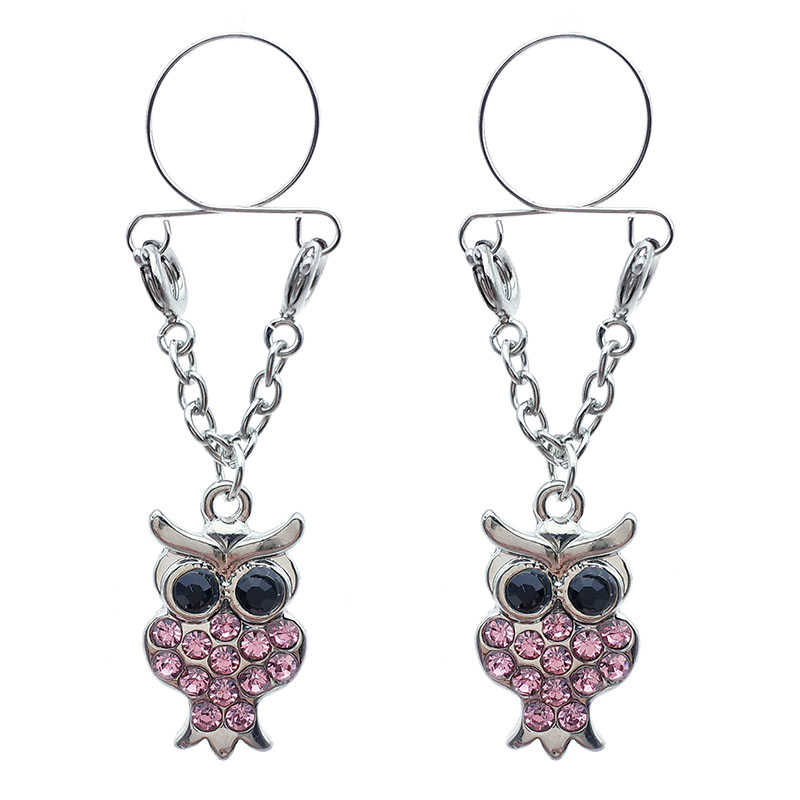 Pink Owl Fake Nipple Ring Adjustable Nipple Piercing Body Piercing Manufacturer